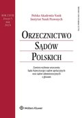 Orzecznictwo Sądów Polskich – e-wydanie – 5/2024