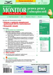 : Monitor Prawa Pracy i Ubezpieczeń - e-wydanie – 7/2013