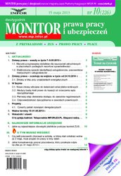 : Monitor Prawa Pracy i Ubezpieczeń - e-wydanie – 10/2013
