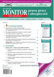 : Monitor Prawa Pracy i Ubezpieczeń - e-wydanie – 20/2013
