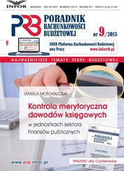 : Poradnik Rachunkowości Budżetowej - e-wydanie – 9/2015