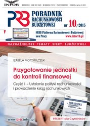 : Poradnik Rachunkowości Budżetowej - e-wydanie – 10/2015