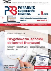 : Poradnik Rachunkowości Budżetowej - e-wydanie – 9/2016