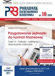 : Poradnik Rachunkowości Budżetowej - e-wydanie – 10/2016