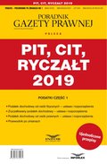 PIT, CIT, RYCZAŁT 2019 - ebook
