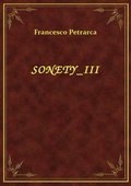 Sonety III - ebook