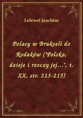 Polacy w Brukseli do Rodaków ("Polska, dzieje i rzeczy jej...", t. XX, str. 213-215) - ebook