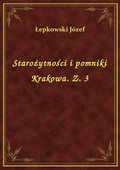 Starożytności i pomniki Krakowa. Z. 3 - ebook
