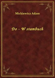 : Do - W stambuch - ebook