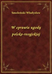 : W sprawie ugody polsko-rosyjskiej - ebook