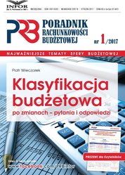 : Poradnik Rachunkowości Budżetowej - e-wydanie – 1/2017