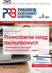 : Poradnik Rachunkowości Budżetowej - e-wydanie – 4/2017