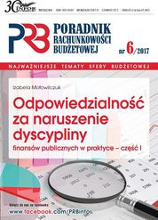 : Poradnik Rachunkowości Budżetowej - e-wydanie – 6/2017