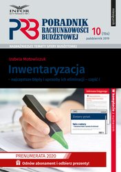: Poradnik Rachunkowości Budżetowej - e-wydanie – 10/2019