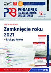 : Poradnik Rachunkowości Budżetowej - e-wydanie – 12/2021