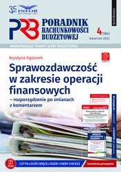 : Poradnik Rachunkowości Budżetowej - e-wydanie – 4/2022