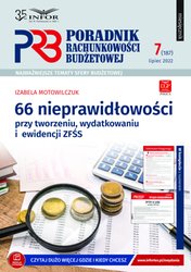: Poradnik Rachunkowości Budżetowej - e-wydanie – 7/2022