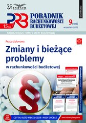 : Poradnik Rachunkowości Budżetowej - e-wydanie – 9/2022